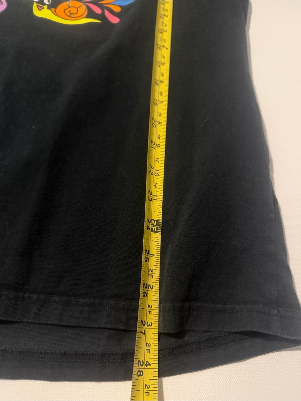 Converse Men Black Tee with Colorful All Star Graphic - L - Picture 5 of 7